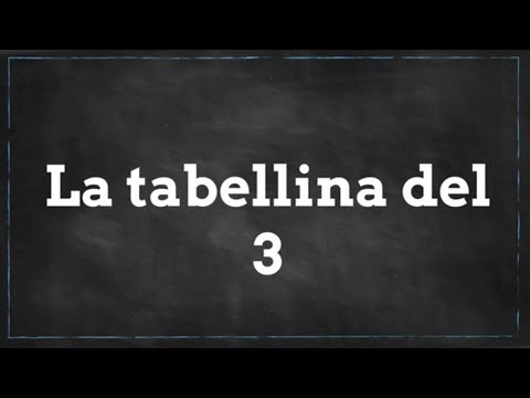 tabellina del 3