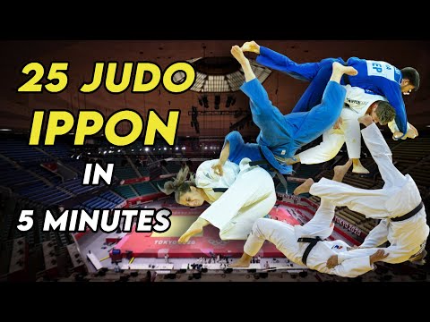 25 Judo Ippon in 5 Minutes Highlights Compilation