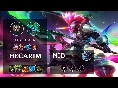 Hecarim Mid vs Talon - NA Challenger Patch 10.4