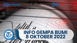 Info Terkini BMKG, Gempa Bumi Guncang Laut Sukabumi Jawa Barat Sabtu 8 Oktober 2022