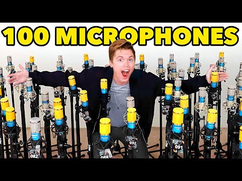 We Bought 100 Microphones To Do This...