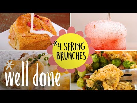 4 Tasty Spring Brunch Recipes: Strawberry Bellini, Vegetable Muffins & More! | Recipe | Well Done