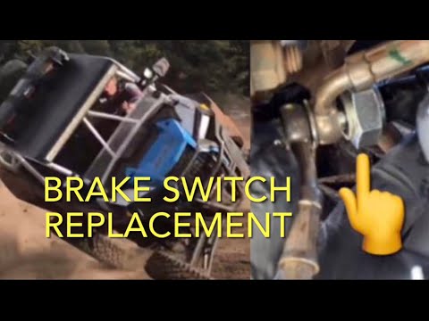 POLARIS RZR NO CRANK HAVE TO STOMP ON BRAKE PEDAL TO CRANK HOWTO REPLACE A BAD BRAKE PESSURE SENSOR