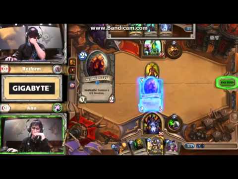 【Heart Stone】炉石传说国际赛半决赛 Hotform vs Kno (Canada vs Japan）#part 1