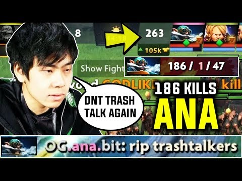 When TrashTalker Meets Ana And Abed - Most Brutal Punishment In Dota History 263 kills Dota 2