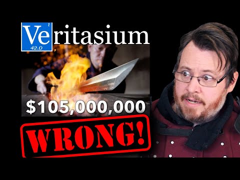 How did Veritasium get SO MUCH wrong in their katana video?! a reply