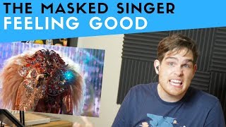 Vocal Analysis of Lion from Masked Singer Singing Feeling Good (Voice Teacher Reacts)