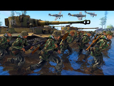 Waves of German Grenadiers Charge HILL FORT! - Gates of Hell: Endless Defense Mod