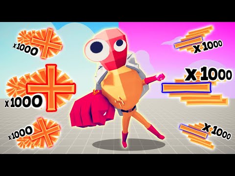 1000x OVERPOWERED MINUS + PLUS VS EVERY UNIT | TABS - Totally Accurate Battle Simulator
