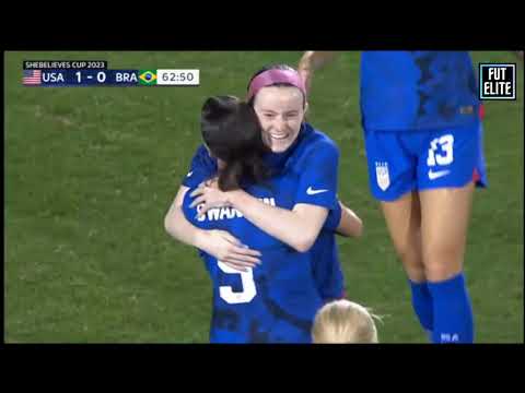 USA vs Brazil 2-1 Extended Highlights & Goals - SheBelieves Cup 2023