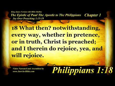 Philippians Chapter 1 - Bible Book 50 - The Holy Bible KJV Read Along Audio/Video/Text