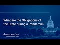 What are the Obligations of the State during a Pandemic?