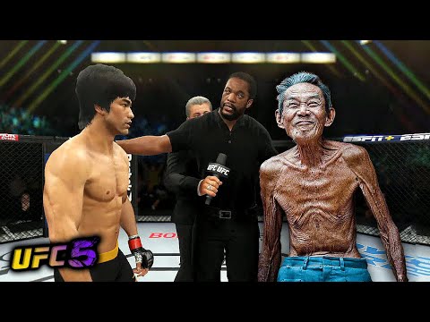 Bruce Lee vs. Asian Old Leader (EA sports UFC 5)