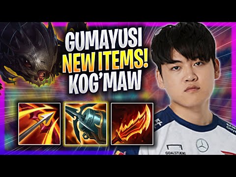 GUMAYUSI PLAYS KOG'MAW WITH NEW ITEMS! - T1 Gumayusi Plays Kog'maw ADC vs Ezreal! | Season 2023