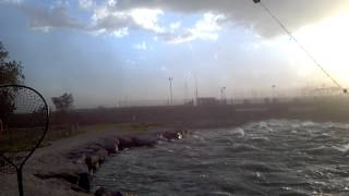 preview picture of video 'Coal dust windstorm at the Dave Johnston power plant'