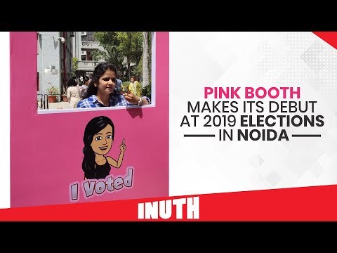 Pink Booth Makes Its Debut In Noida | Election 2019 Video