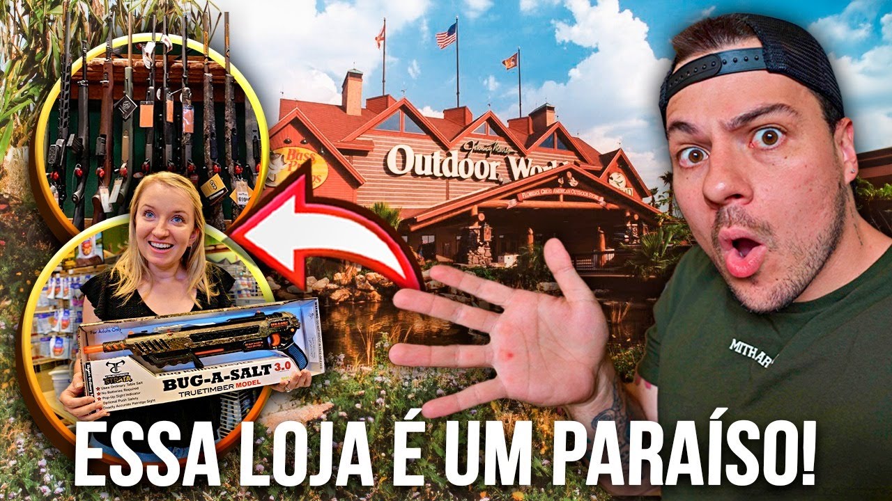Visitei a MAIOR Loja de CAÇA E PESCA dos EUA! 🇺🇸