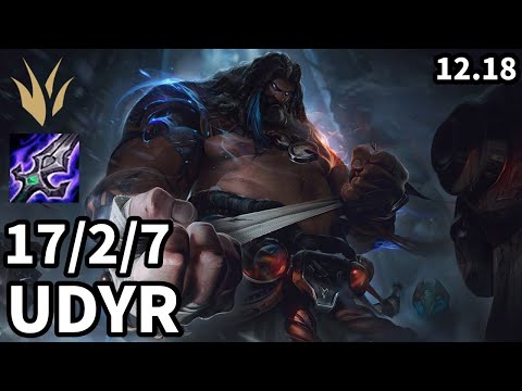 Udyr Jungle vs Taliyah - Ranked Master - Patch KR 12.18