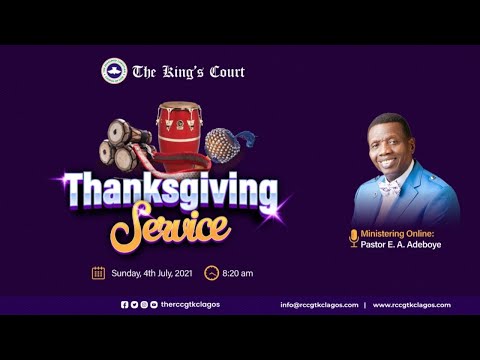 JULY 2021 SPECIAL THANKSGIVING SERVICE
