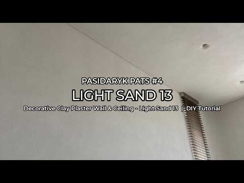 Lubų ir sienų apdaila su molio tinku Light Sand 13