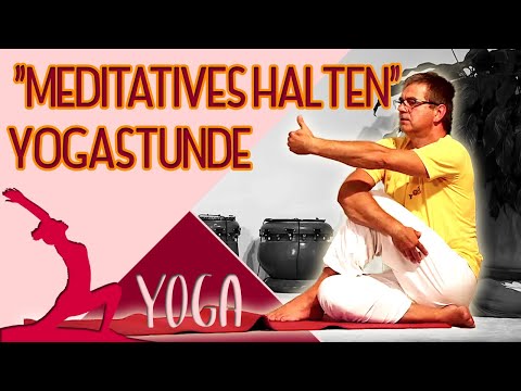 Yogastunde "Meditatives Halten" mit Mahavira  - Yoga Vidya Mittelstufe Live 16:15 Uhr 10.02.2021