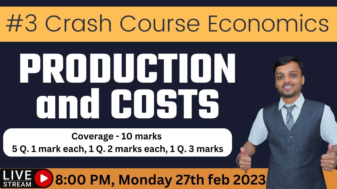 Production and Costs | Short Run and long run Production function | Microeconomics