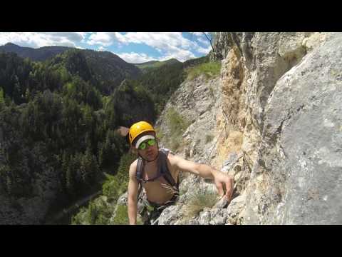 climbing route via ferrata Astragalus Romania