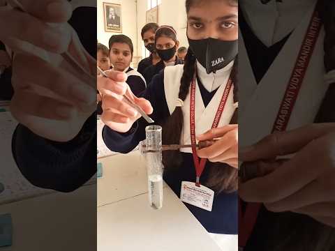 amazing chemical reaction between sodium metal and ethyl alcohol #shorts #chemistry