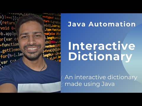 Beginners Interactive Dictionary Using Java Java Mini Project