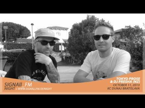 Tokyo Prose a Dj Presha pozývajú na SIGNAll_FM NIGHT (11.10.2013)