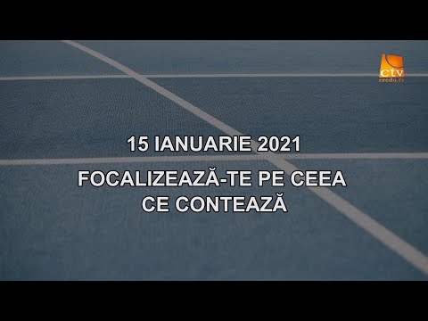 Cuvantul Lui Dumnezeu pentru Astazi - 15.01.2021