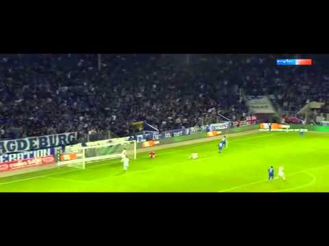 Traumtor durch Christian Beck (1. FC Magdeburg) gegen VfL Osnabrück