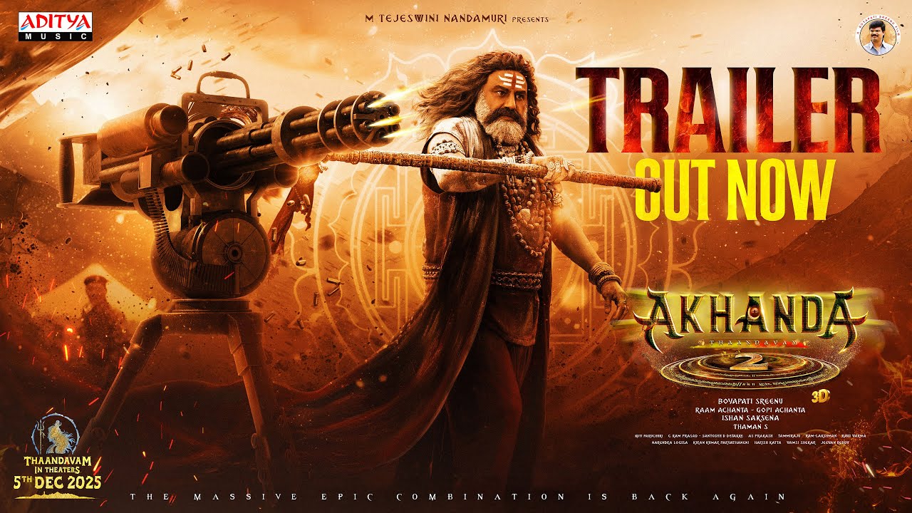 Akhanda 2 Thaandavam Trailer (Telugu) | Nandamuri Balakrishna | Boyapati Sreenu | Thaman S | DEC 5th