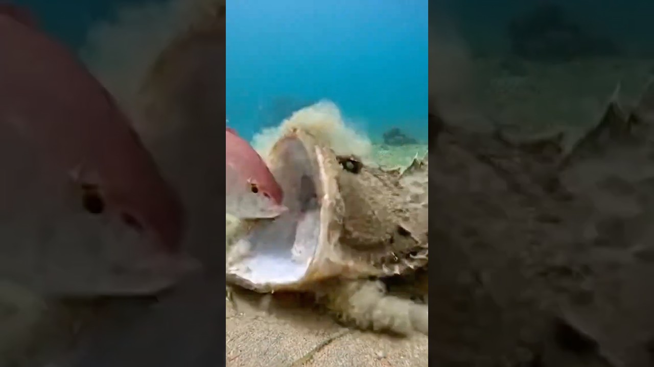 Monster Monkfish Ambush Caught on Camera 😳🐟