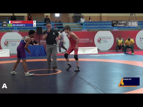 Round 3 FS - 45 kg: A. KHAMZAT (FRA) v. K. WILLIAN MART (BRA)