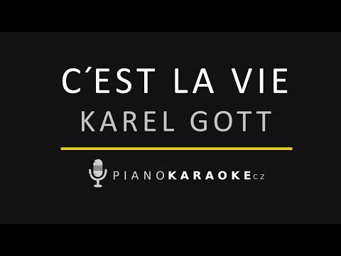 Karel Gott  - C'est la vie | Piano Karaoke Instrumental