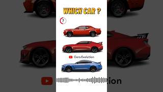 Guess the car by the sound #automobile #mustang #camaro #charger #dodge #challenger #shelby #chevy