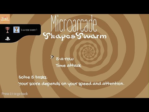 Microarcade ShapeSwarm ~ 5-a-row score 1 Trophy