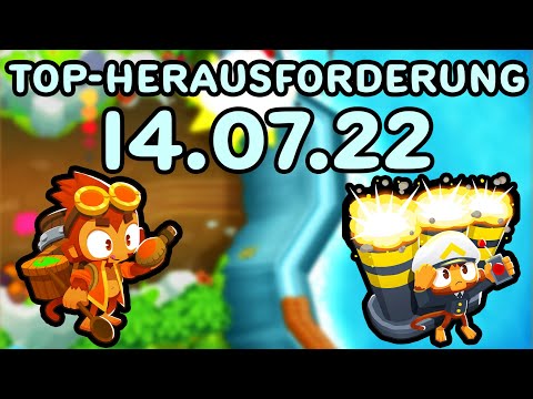 Top-Herausforderung 14.07.2022 - Überflutetes Tal [#BloonsTD6]