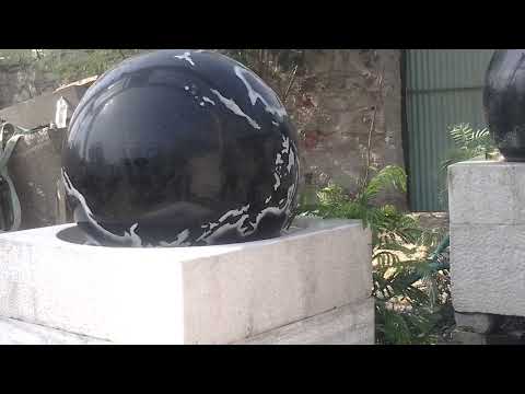 Stone Ball Fountain, Granite Sphere Fountain, Fountain Ball, Granite Kugel, Rotating Ball