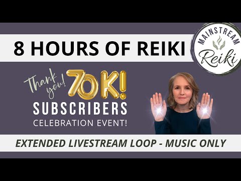 8 Hours Reiki + Music 💫 Looped Whole Body Session