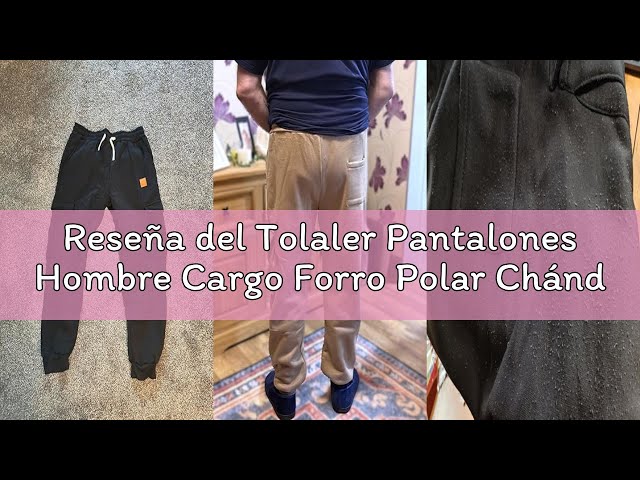 Vídeo relacionado con Aisprts Pantalon Chandal Hombre Forro Polar Invierno Pantalones Térmicos Deportivos con Puños Elásticos, Cordón Ajustable y Bolsillos, Gris Oscuro, L