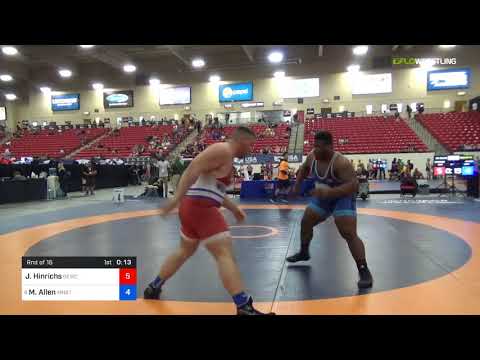 2018 Marine Corps US Open/Senior Men's Greco-Roman 130 Rnd Of 16 - Jarrod Hinrichs (GEWC) Vs. Malc