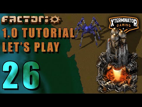 Factorio 1.0 Tutorial Lets Play EP26 - Copper Train! : Introduction Guide For New Players Gameplay