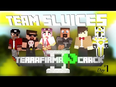 TerraFirmaCrack Season 2 - Day 1 Part 1 - Getting into it! Crysyn - Sluices