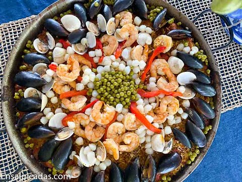 Como hacer paella de mariscos a mi estilo {facilmente}