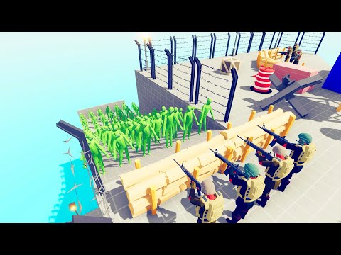 Zombie 100 Units vs Army - Totally Accurate Battle Simulator TABS