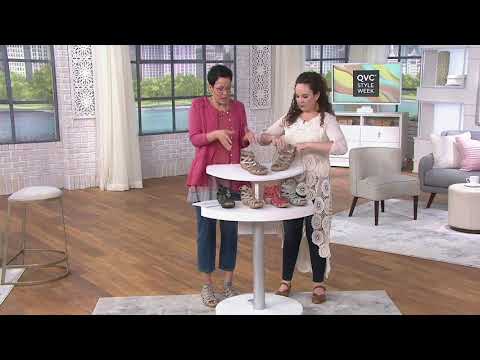 Earth Origins Leather Lace-Up Wedges -Kendra Kamilla on QVC