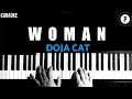Doja Cat - Woman KARAOKE Slowed Acoustic Piano Instrumental COVER LYRICS
