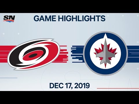 NHL Highlights | Hurricanes vs Jets – Dec. 17, 2019